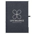 Bonded Leather Spiral Notebook W/FSC Recycled Paper (5" x 7") 1