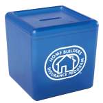 Cash Cube™ Bank - Translucent Blue Cash Cube™ Bank - Translucent Blue