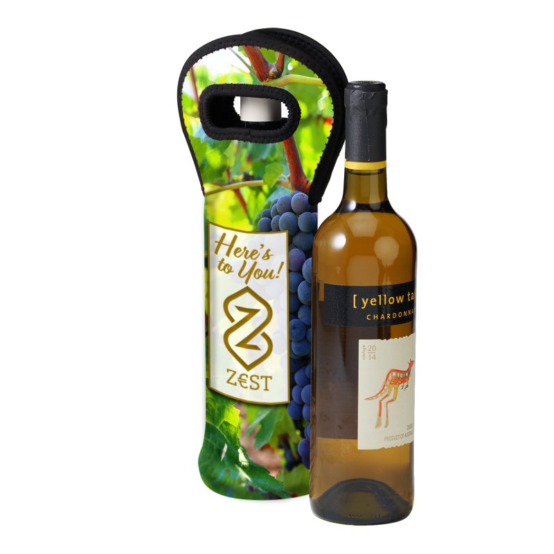 Sublimated Neoprene Wine Carrier Holder 1 Sublimated Neoprene Wine Carrier Holder 1