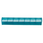 Snap-Open 7 Day Med Minder - Translucent Aqua Blue Snap-Open 7 Day Med Minder - Translucent Aqua Blue