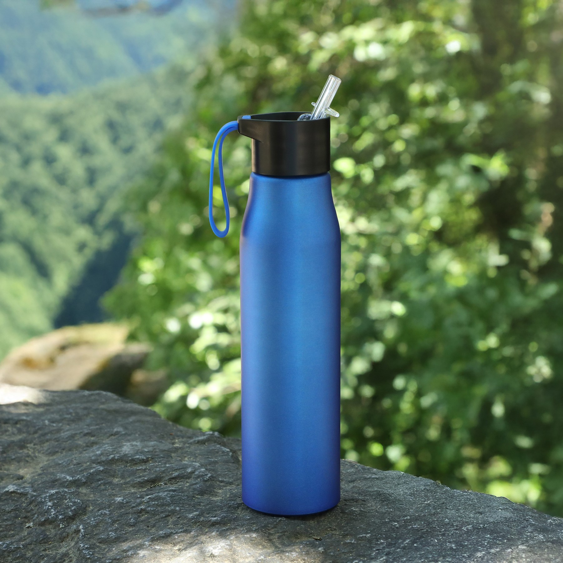 24 Oz. Ridge Recycled Aluminum Bottle w/Silicone Grip 1