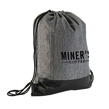 Heathered Drawstring Backpack 1 Heathered Drawstring Backpack 1