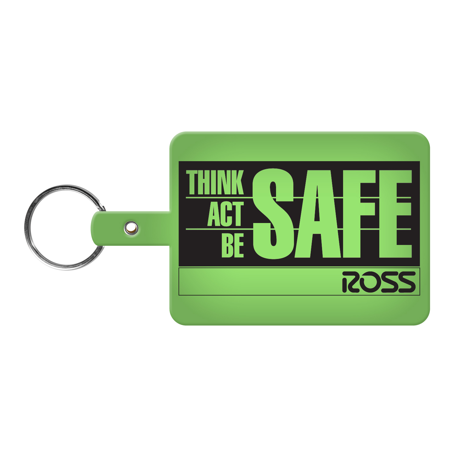 Large Rectangle Flexible Key Tag 1