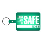 Large Rectangle Flexible Key Tag - Translucent Green Large Rectangle Flexible Key Tag - Translucent Green