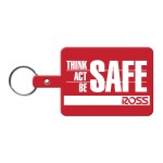 Large Rectangle Flexible Key Tag - Red Large Rectangle Flexible Key Tag - Red