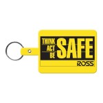 Large Rectangle Flexible Key Tag - Yellow Large Rectangle Flexible Key Tag - Yellow