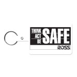 Large Rectangle Flexible Key Tag - White Large Rectangle Flexible Key Tag - White