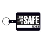Large Rectangle Flexible Key Tag - Black Large Rectangle Flexible Key Tag - Black