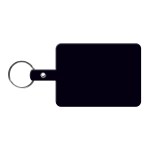 Large Rectangle Flexible Key Tag - Black Large Rectangle Flexible Key Tag - Black