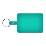 Large Rectangle Flexible Key Tag - Translucent Aqua Blue Large Rectangle Flexible Key Tag - Translucent Aqua Blue
