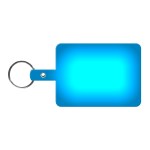 Large Rectangle Flexible Key Tag - Translucent Blue Large Rectangle Flexible Key Tag - Translucent Blue