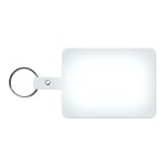 Large Rectangle Flexible Key Tag - Translucent Frost White Large Rectangle Flexible Key Tag - Translucent Frost White
