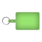 Large Rectangle Flexible Key Tag - Translucent Lime Green Large Rectangle Flexible Key Tag - Translucent Lime Green