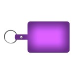 Large Rectangle Flexible Key Tag - Translucent Purple Large Rectangle Flexible Key Tag - Translucent Purple
