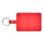 Large Rectangle Flexible Key Tag - Translucent Red Large Rectangle Flexible Key Tag - Translucent Red