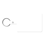 Large Rectangle Flexible Key Tag - White Large Rectangle Flexible Key Tag - White