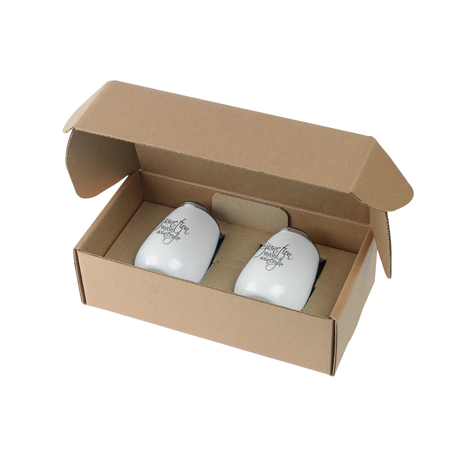 Stainless Steel Stemless Wine Glasses Gift Box Set 1
