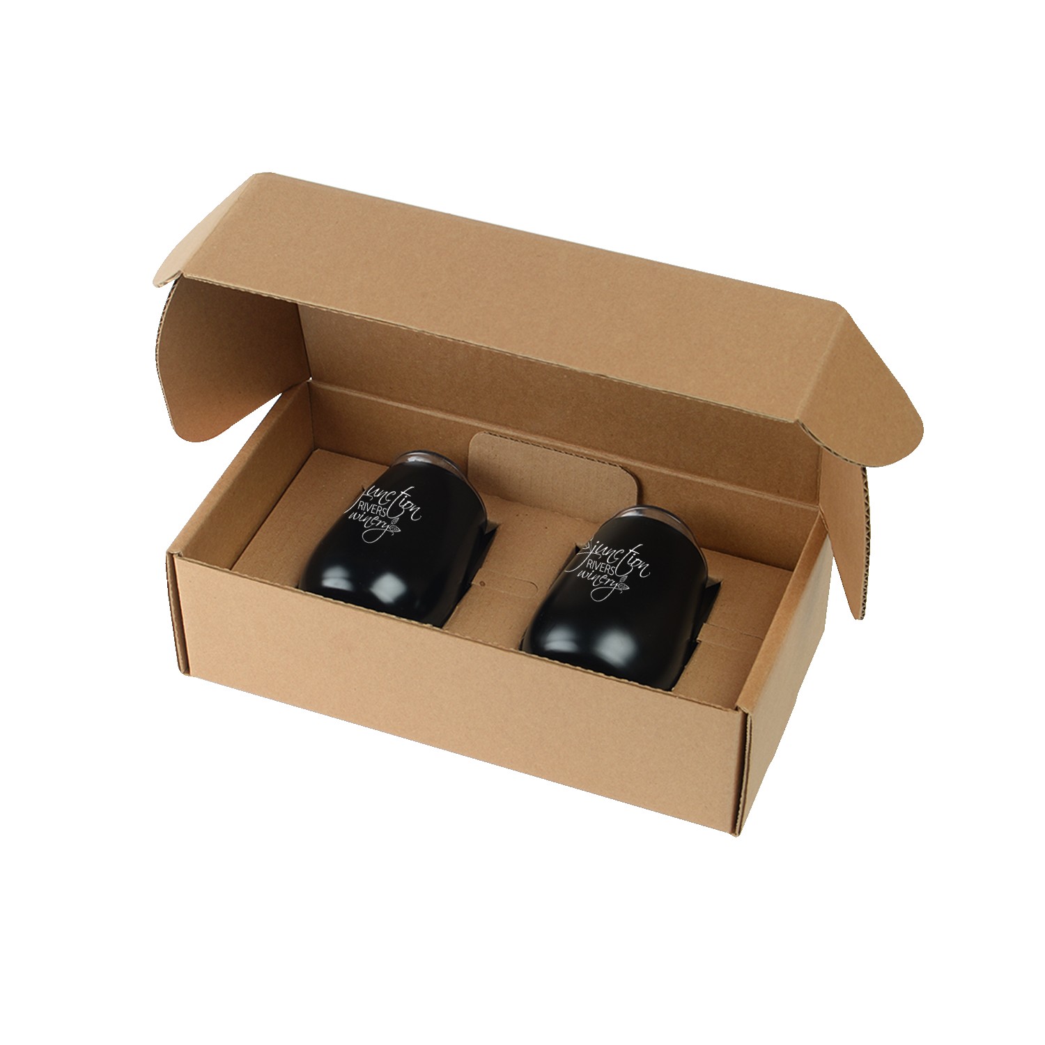 Stainless Steel Stemless Wine Glasses Gift Box Set 1