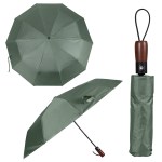 40'' Arc Gem Wooden Handle Automatic Umbrella - Hunter Green 40'' Arc Gem Wooden Handle Automatic Umbrella - Hunter Green