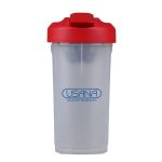 24 Oz. USA Sport Shaker Bottle - Clear/Red 24 Oz. USA Sport Shaker Bottle - Clear/Red