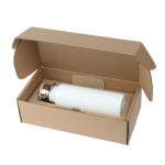 21 Oz. Breckenridge Stainless Steel Bottle w/Gift Box - White 21 Oz. Breckenridge Stainless Steel Bottle w/Gift Box - White