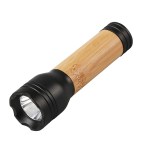 Bamboo Rechargeable Flashlight - Bamboo Brown/Black Bamboo Rechargeable Flashlight - Bamboo Brown/Black