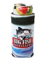 Sublimated Slim Can Cooler - White Sublimated Slim Can Cooler - White