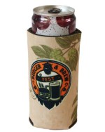 Sublimated Slim Can Cooler - White Sublimated Slim Can Cooler - White
