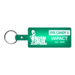 Rectangle Flexible Key Tag - Translucent Green Rectangle Flexible Key Tag - Translucent Green