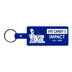 Rectangle Flexible Key Tag - Blue Rectangle Flexible Key Tag - Blue