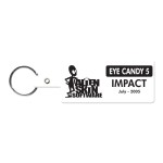 Rectangle Flexible Key Tag - White Rectangle Flexible Key Tag - White