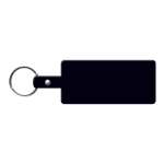 Rectangle Flexible Key Tag - Black Rectangle Flexible Key Tag - Black