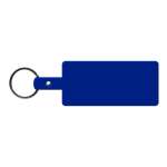 Rectangle Flexible Key Tag - Blue Rectangle Flexible Key Tag - Blue