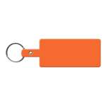 Rectangle Flexible Key Tag - Orange Rectangle Flexible Key Tag - Orange