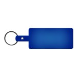 Rectangle Flexible Key Tag - Translucent Blue Rectangle Flexible Key Tag - Translucent Blue