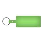 Rectangle Flexible Key Tag - Translucent Lime Green Rectangle Flexible Key Tag - Translucent Lime Green
