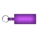 Rectangle Flexible Key Tag - Translucent Purple Rectangle Flexible Key Tag - Translucent Purple