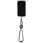Phone Holder Wristlet w/Recycled RPET Cord - Black/Gray Phone Holder Wristlet w/Recycled RPET Cord - Black/Gray