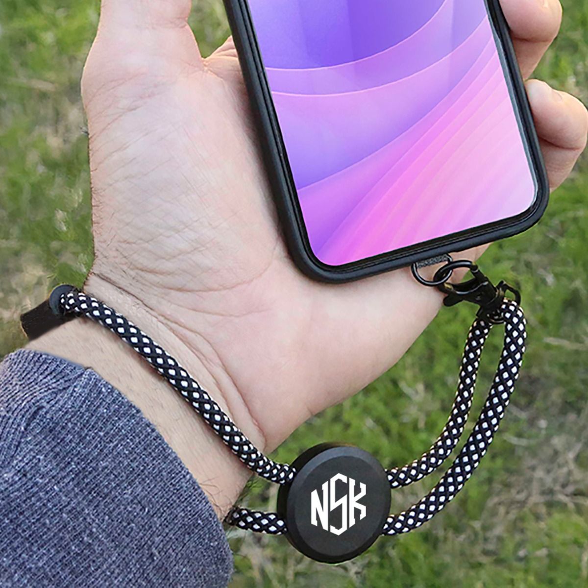 Phone Holder Wristlet w/Recycled RPET Cord 1