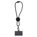 Phone Holder Wristlet w/Recycled RPET Cord - White Phone Holder Wristlet w/Recycled RPET Cord - White