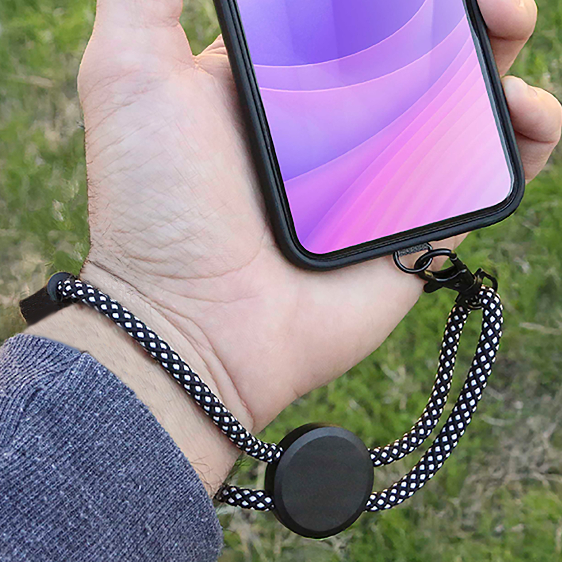 Phone Holder Wristlet w/Recycled RPET Cord 1