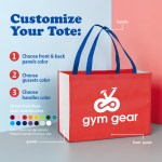 Color Combination Non-Woven Shopping Tote Bag - Customize Your Tote Color Combination Non-Woven Shopping Tote Bag - Customize Your Tote