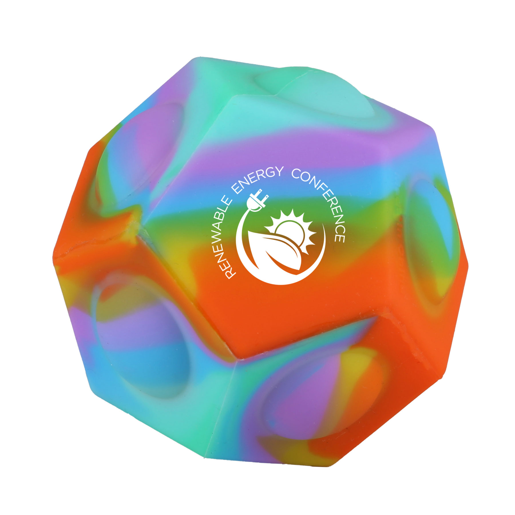 Silicone Pop-it™ Geo Stress Ball 1