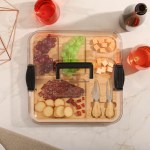 Square Bamboo Charcuterie Board w/Utensils & Lid 2 Square Bamboo Charcuterie Board w/Utensils & Lid 2