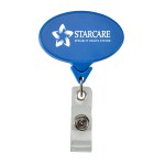 Oval Badge Reel Secure-A-Badge™ - Blue Oval Badge Reel Secure-A-Badge™ - Blue