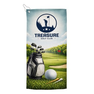 Sublimated RPET Golf Towel 1 Sublimated RPET Golf Towel 1