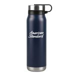 20 Oz. Silverton Stainless Steel Bottle - Matte Dark Blue Logo Front View 20 Oz. Silverton Stainless Steel Bottle - Matte Dark Blue Logo Front View
