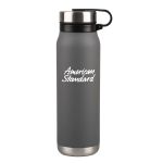 20 Oz. Silverton Stainless Steel Bottle - Matte Grey Logo Front View 20 Oz. Silverton Stainless Steel Bottle - Matte Grey Logo Front View