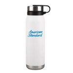 20 Oz. Silverton Stainless Steel Bottle - Matte White Logo Front View 20 Oz. Silverton Stainless Steel Bottle - Matte White Logo Front View