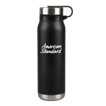 20 Oz. Silverton Stainless Steel Bottle - Matte Black Logo Front View 20 Oz. Silverton Stainless Steel Bottle - Matte Black Logo Front View